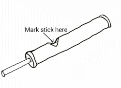 Mark stick